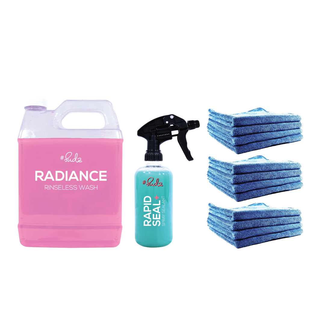 SudzBox Rinseless Wash and Wax Kit